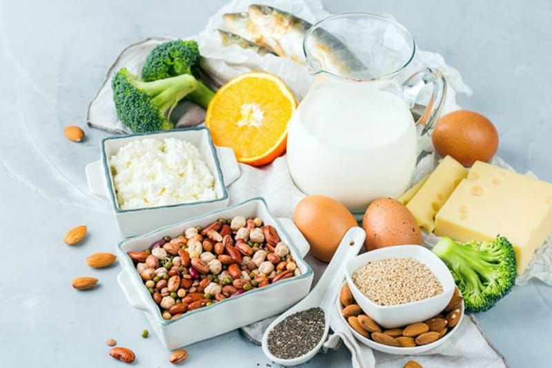 Thực phẩm giàu canxi giúp duy trì độ chắc khỏe của xương