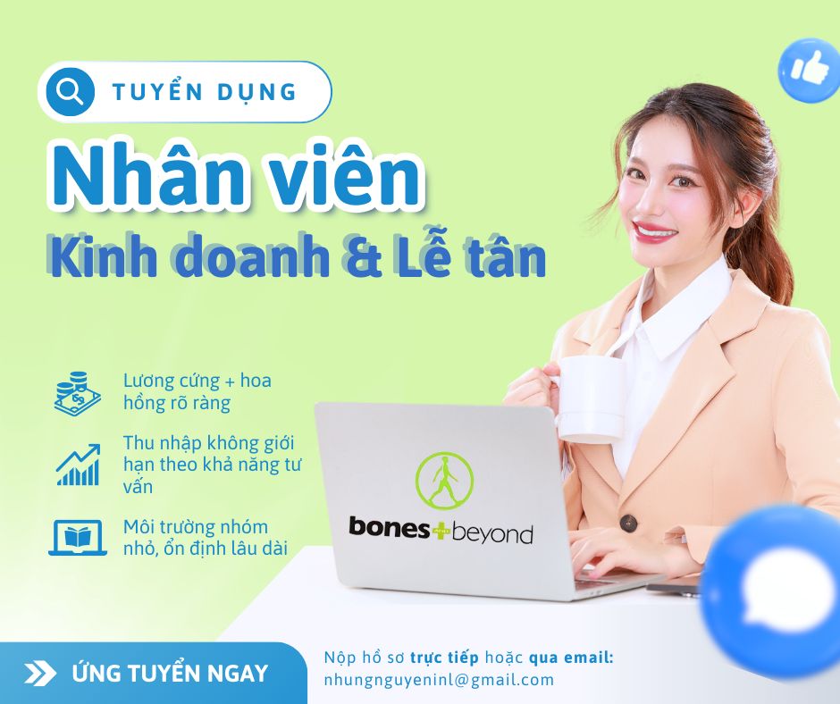 TUYỂN DỤNG NHÂN VIÊN KINH DOANH KIÊM LỄ TÂN (CLINIC SALES & RECEPTIONIST)