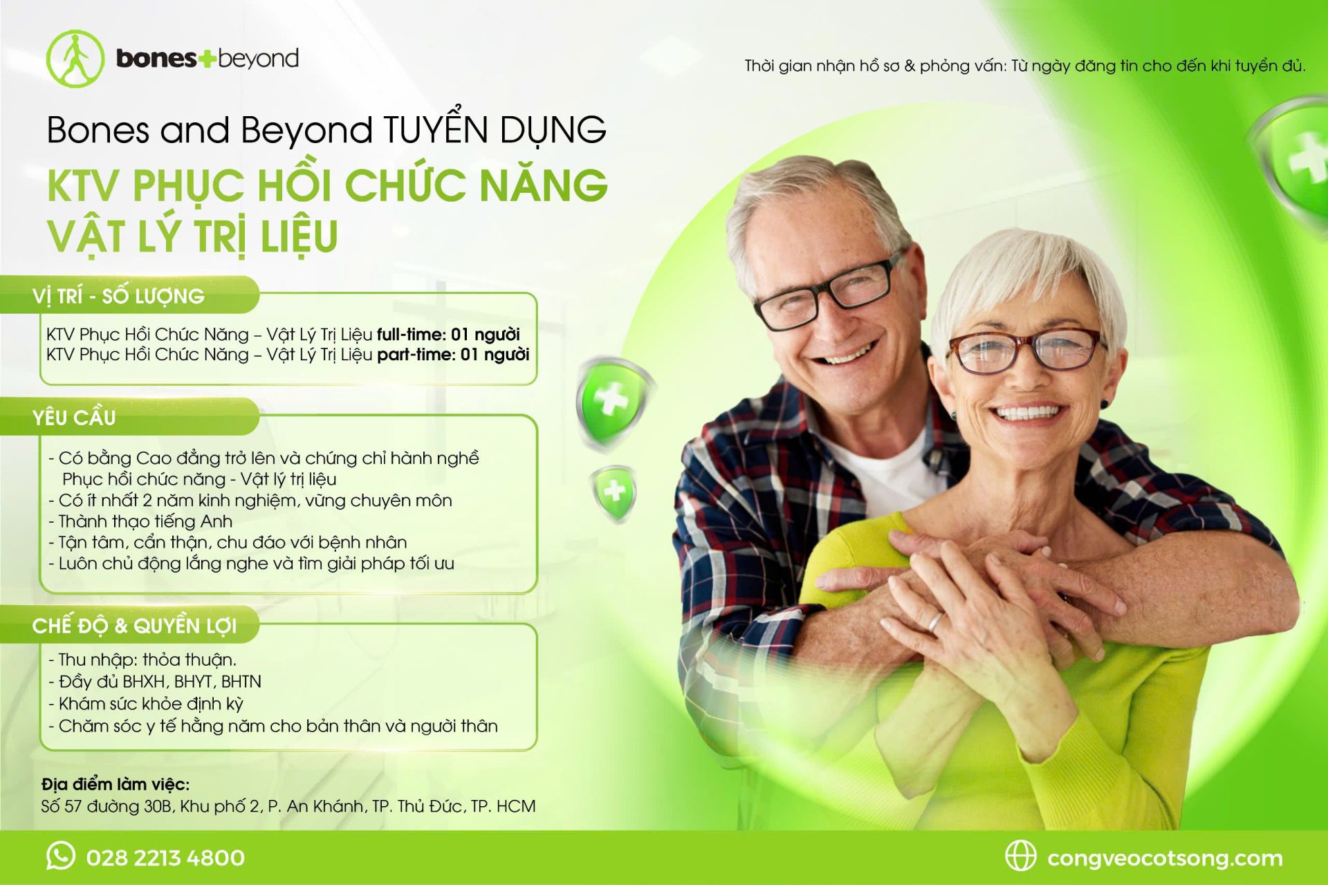 Bones and Beyond Tuyển Dụng Kỹ Thuật Viên Phục Hồi Chức Năng – Vật Lý Trị Liệu