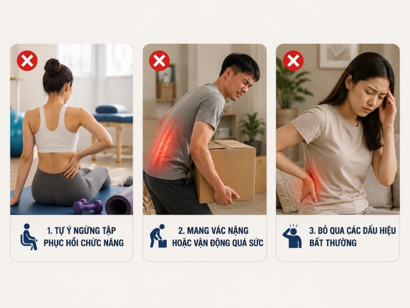 Những Sai Lầm Cần Tránh Sau Điều Trị Cong Vẹo Cột Sống