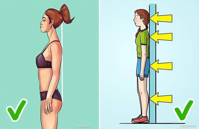 Tư thế đứng đúng
